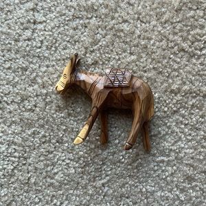 Handmade Olive Wood Donkey from Jerusalem